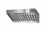 Зонт вытяжной полуоткрытый ЗВПн - 1200х800х400 Norma Inox, пристенный
